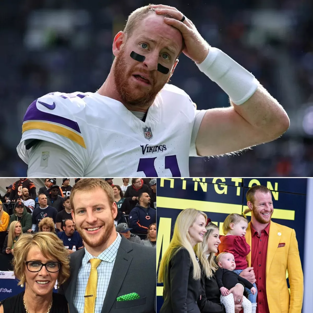 Cover Image for BREAKING: After learning that Carson Wentz would be sidelined for the rest of the season, his parents made a heartfelt request to the Minnesota Vikings â asking to take on staff roles inside the locker room so they could be by his side and support his recovery every step of the way. The organization immediately created two special positions for them â humble roles that most would overlook â yet they accepted without hesitation, driven only by love and the desire to see their son come back stronger. In a world of fame and contracts, this moment reminded everyone what truly matters: family, faith, and heart. #Skol #CarsonWentz #Vikings #NFL #Brotherhood #FaithFamilyFootball #LeadershipÂ