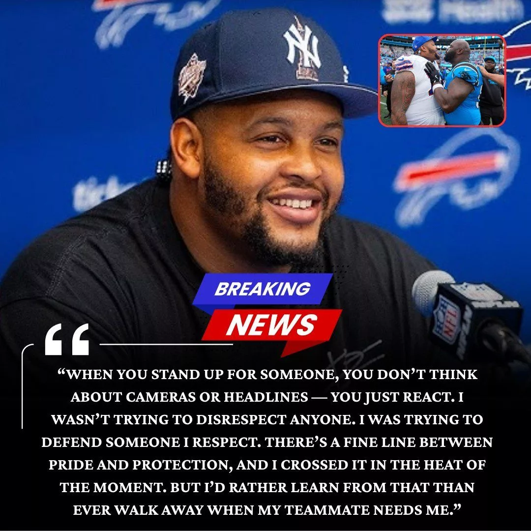 Cover Image for BREAKING: Dion Dawkins didnât plan on becoming the story of the night. He just saw someone go after teammate â and instinct took over. Words turned to heat, and heat turned to headlines. Later, when the adrenaline faded, Dawkins owned it like a man. Now, as the noise grows and rumors twist the story, Dawkins is ready to set the record straight.