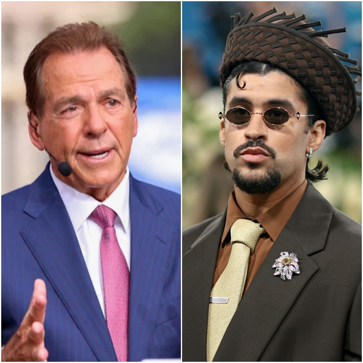 Cover Image for BREAKING NEWS: Nick Saban EXPLODES over the NFL’s decision to select Bad Bunny for the Super Bowl halftime show. He declared: “Bad Bunny is the Spanish-singing puppet of the Left, and this league just declared war on America!”  The NFL thought it was announcing the headliner for halftime. Instead, it ignited a political firestorm. Nick Saban unleashed a furious tirade after Bad Bunny was chosen to perform at the 2026 Super Bowl, accusing the league of “bowing to Democratic propaganda” and turning America’s biggest sporting event into a cultural battlefield.
