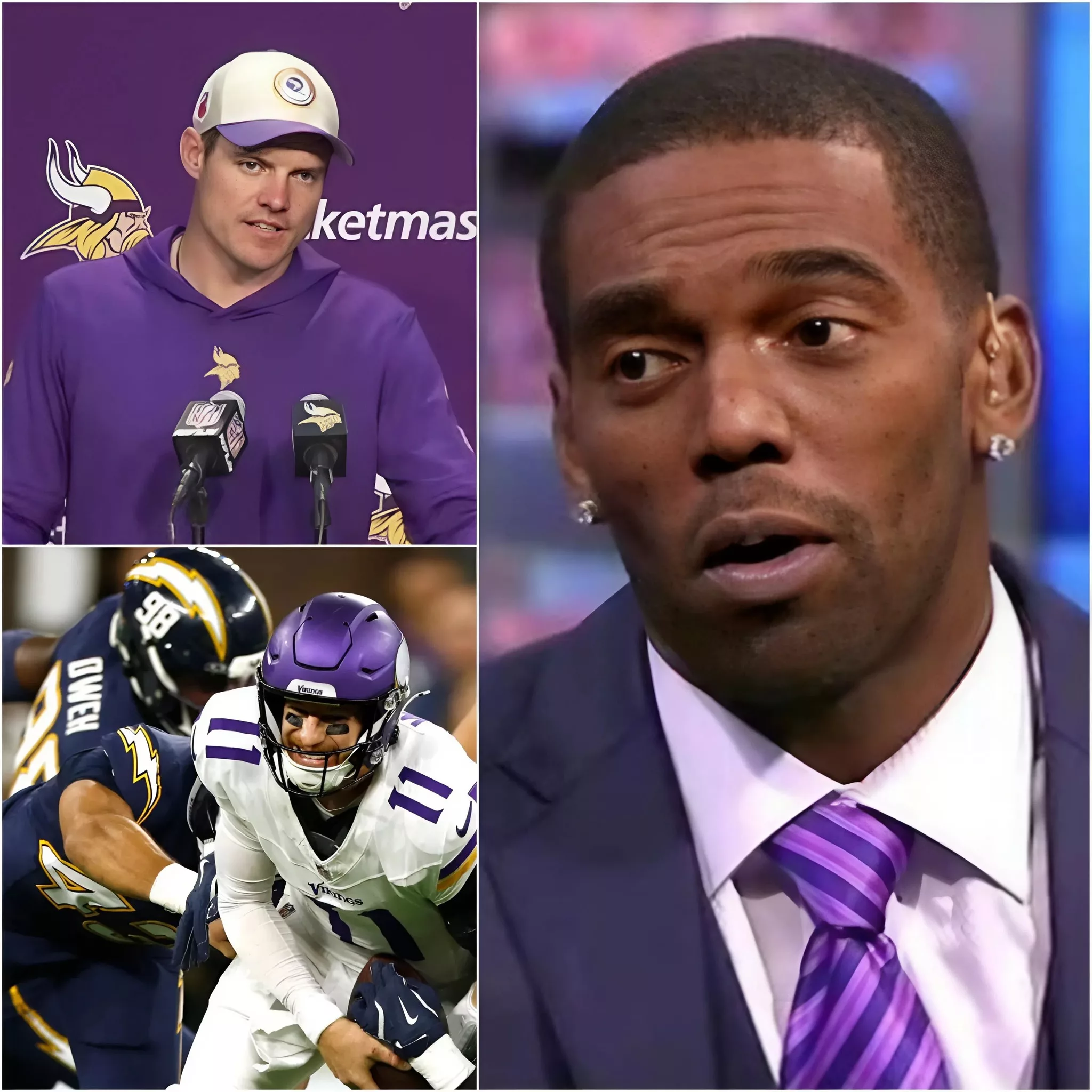 Cover Image for After the humiliating loss, Minnesota Vikings legend Randy Moss didnât hold back, criticizing both the team and head coach Kevin OâConnell. âThis team has no heart, no fire,â Moss said, calling out their lack of execution. His fiery comments have divided fans, leaving many wondering how the Vikings will respond. Coach OâConnellâs response was brief, but he hinted that changes may be coming soon.