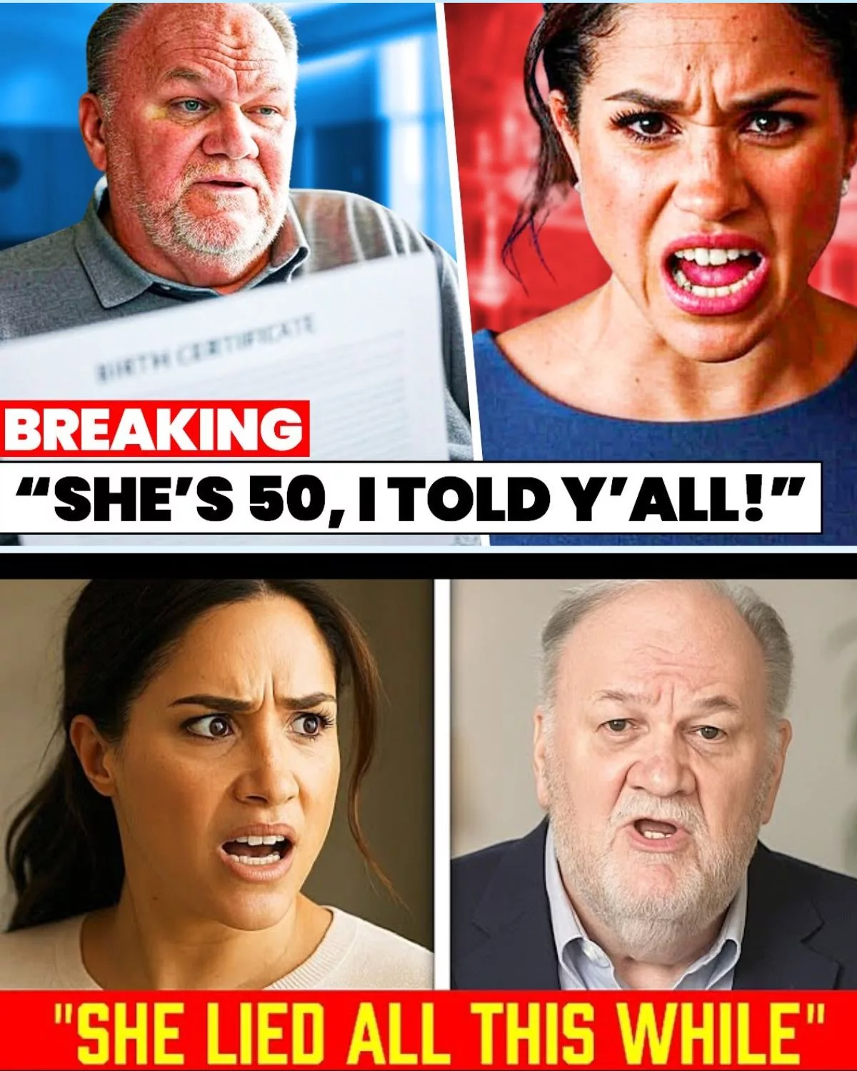 Cover Image for Thomas Markle FINALLY Breaks His Silence and Reveals Meghanâs TRUE Age