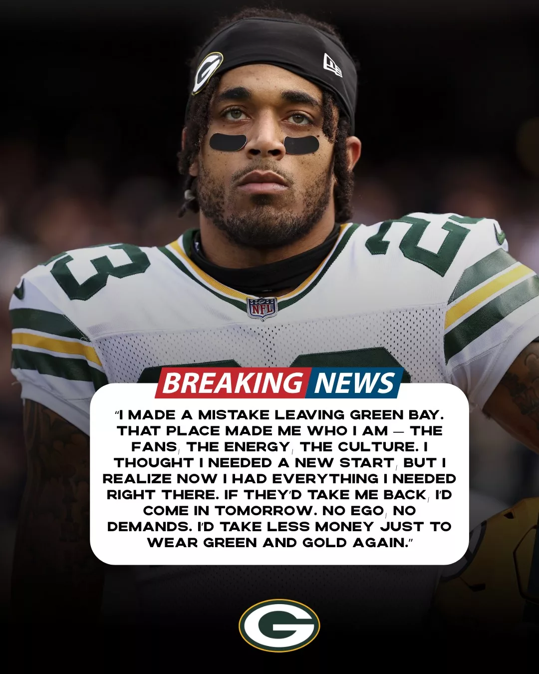 Cover Image for đđ BREAKING: Former Packers All-Pro has been released by the Ravens after just five games â and heâs now making headlines by pleading for a return to Green Bay amid the teamâs growing cornerback shortage. đ âI never wanted to leave â itâs home,â he reportedly said, leaving Packers fans buzzing with hope for a reunion at Lambeau. âïžđ„