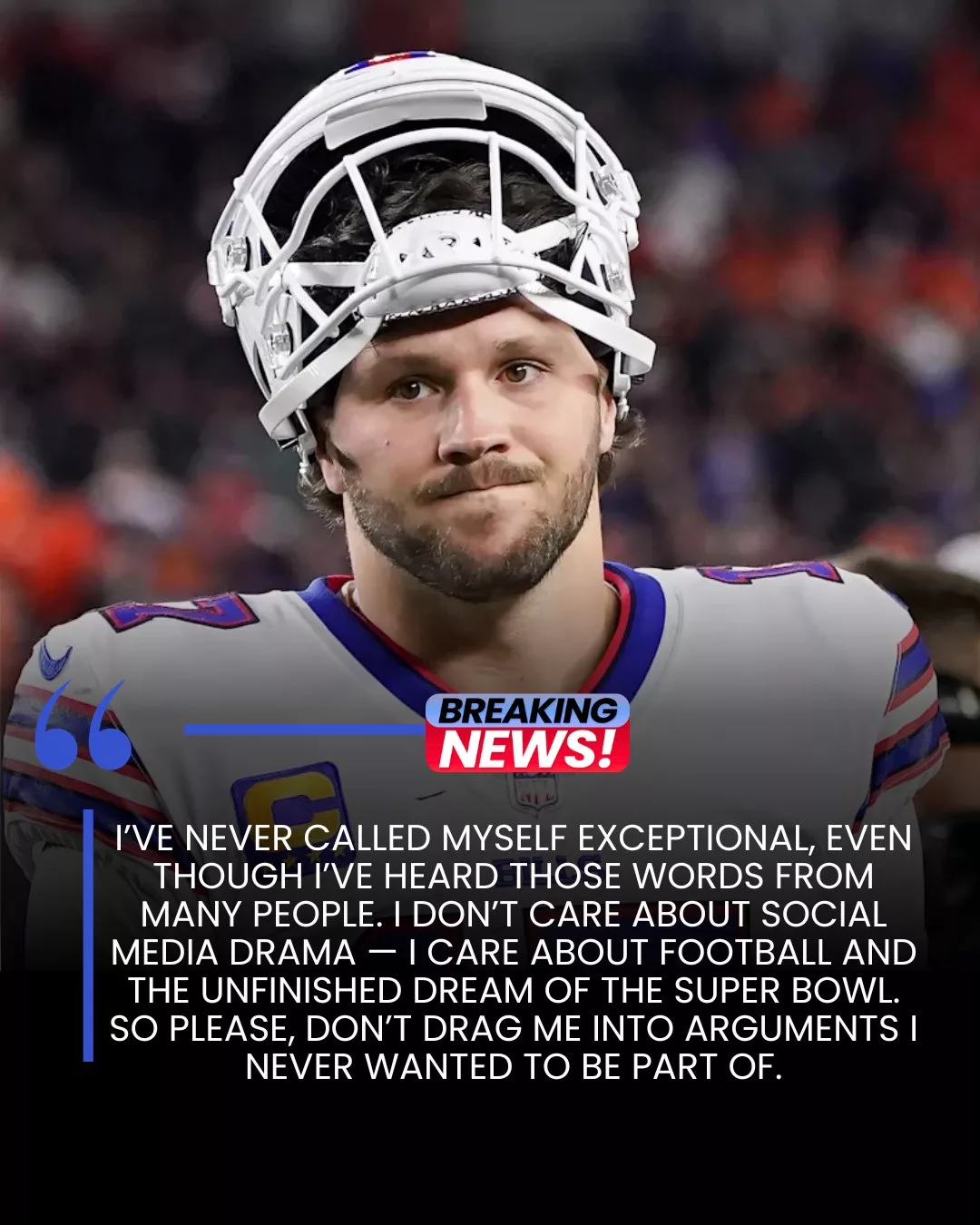 Cover Image for đšJosh Allen Responds to Troy Aikman After Harsh Criticism of His Leadershipđ