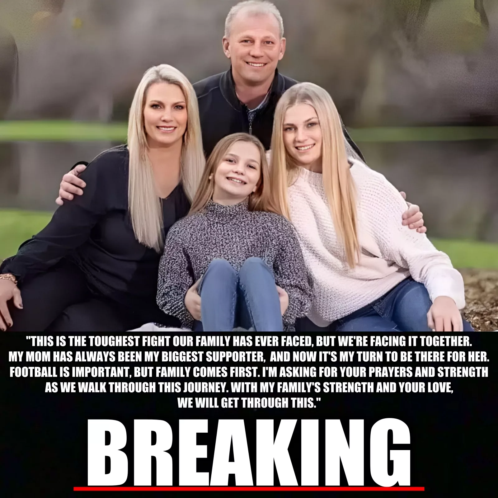 Cover Image for SAD NEWS: Alabama Head Coach Kalen DeBoer and His Family Are Facing Heartbreaking News About His Wife â And the Playersâ Emotional Reactions Have Moved Fans to TearsâŠ