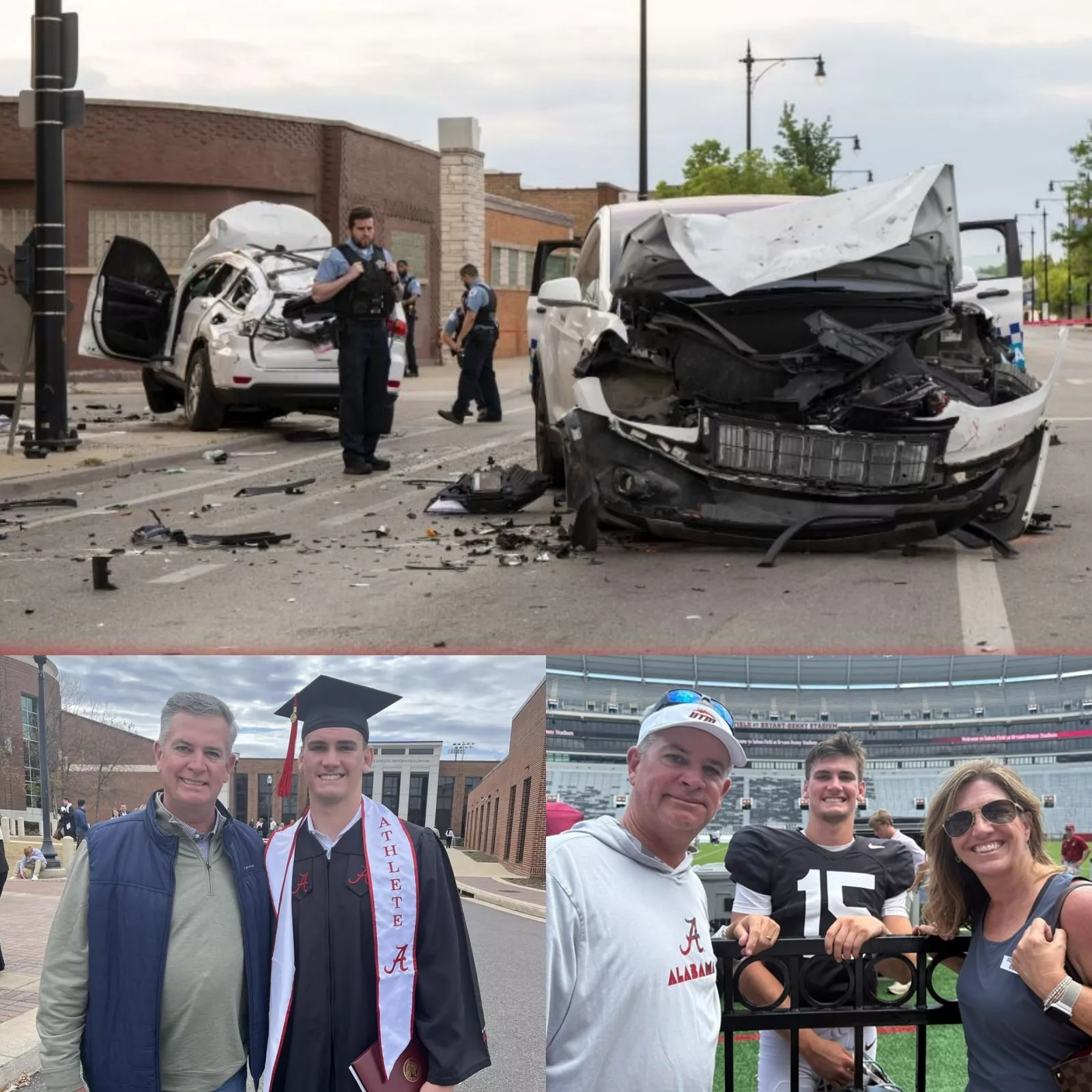 Cover Image for BREAKING NEWS: Alabama Quarterback Ty Simpsonâs Father in Critical Condition After Sudden Medical Emergency â Fans, Teammates, and the Entire Crimson Tide Family Rally in Support