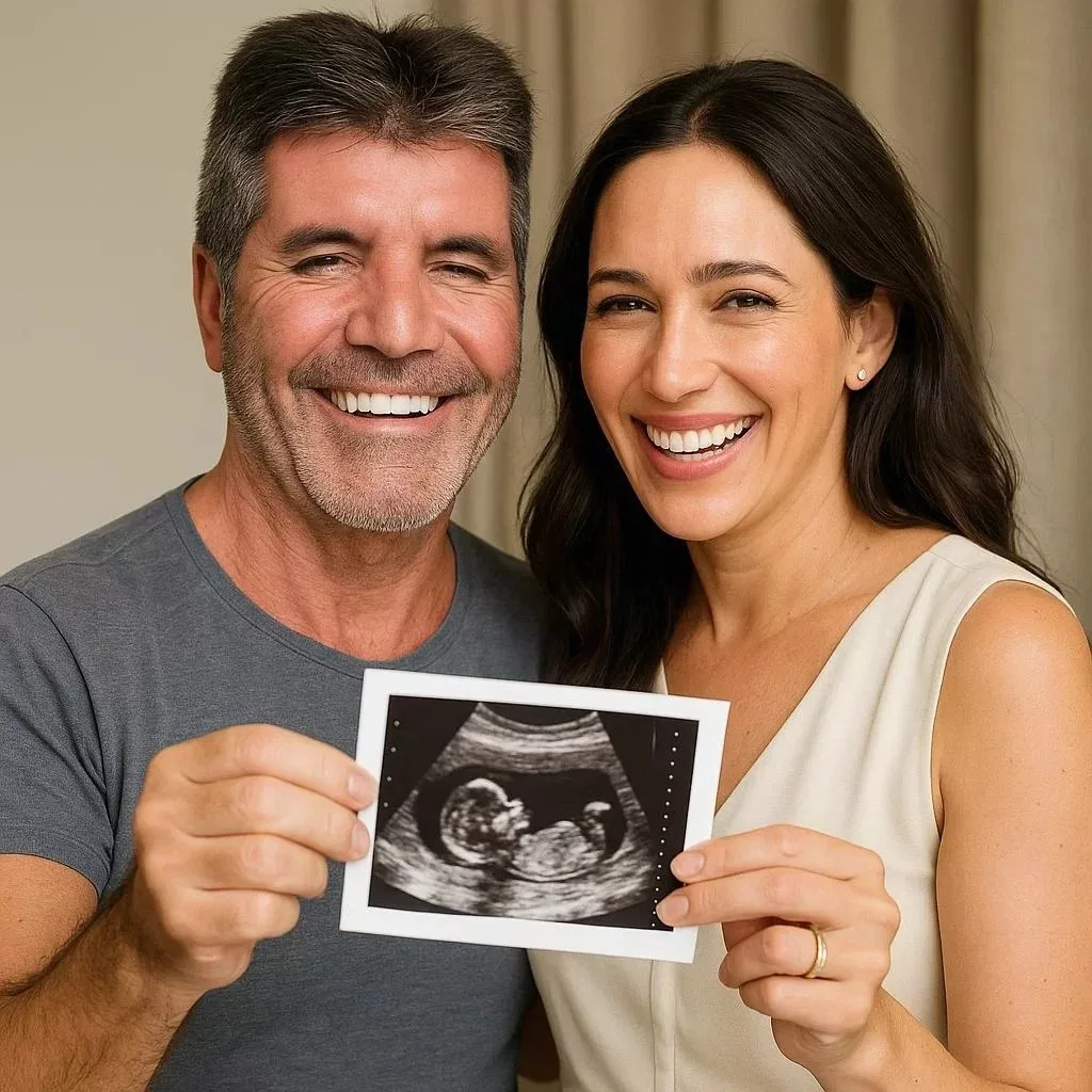 Cover Image for Congratulations: Music mogul Simon Cowell shares a joyful moment as his wife announces she is 4 weeks pregnant with twins. Simon Cowell’s reaction left fans buzzing……