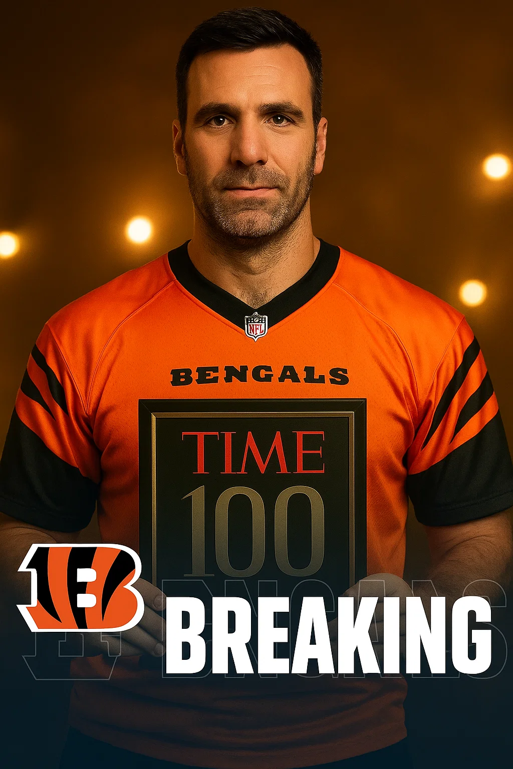 Cover Image for BREAKING NEWS: Joe Flacco Named One of TIME Magazineâs 100 Most Influential Figures in Global Sports â His Emotional Speech Leaves the NFL Speechless