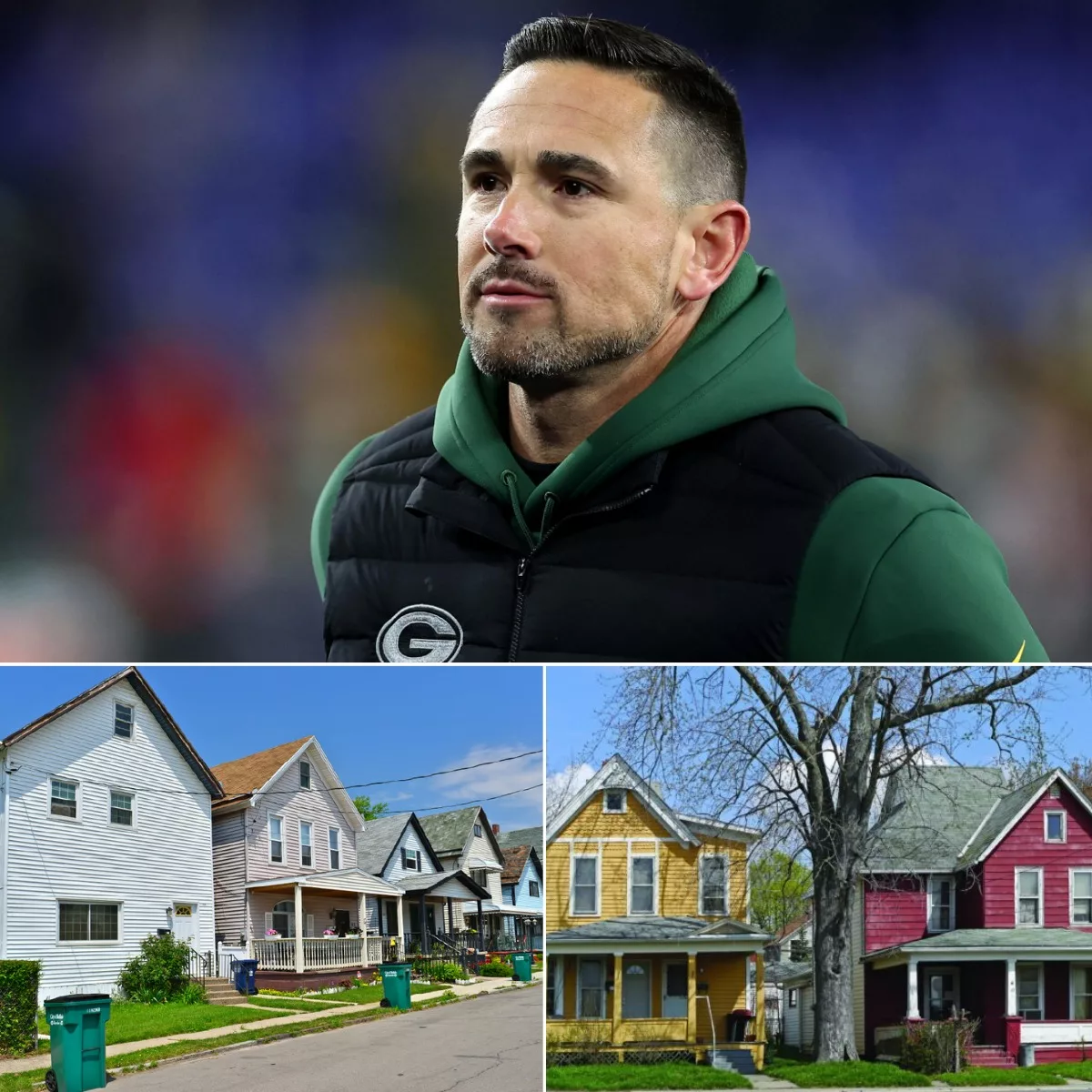 Cover Image for BREAKING: Green Bay Packers coach Matt Lafleur has donated his entire $12.9 million in prize money and sponsorship money to the Homeless Housing Initiative to fund the construction of 150 homes with 300 beds… “I saw firsthand the effects of homelessness as a child, and I knew if I had the means, I would contribute in a meaningful way,” Matt Lafleur said in a press conference. “No one should have to sleep on the sidewalk.”