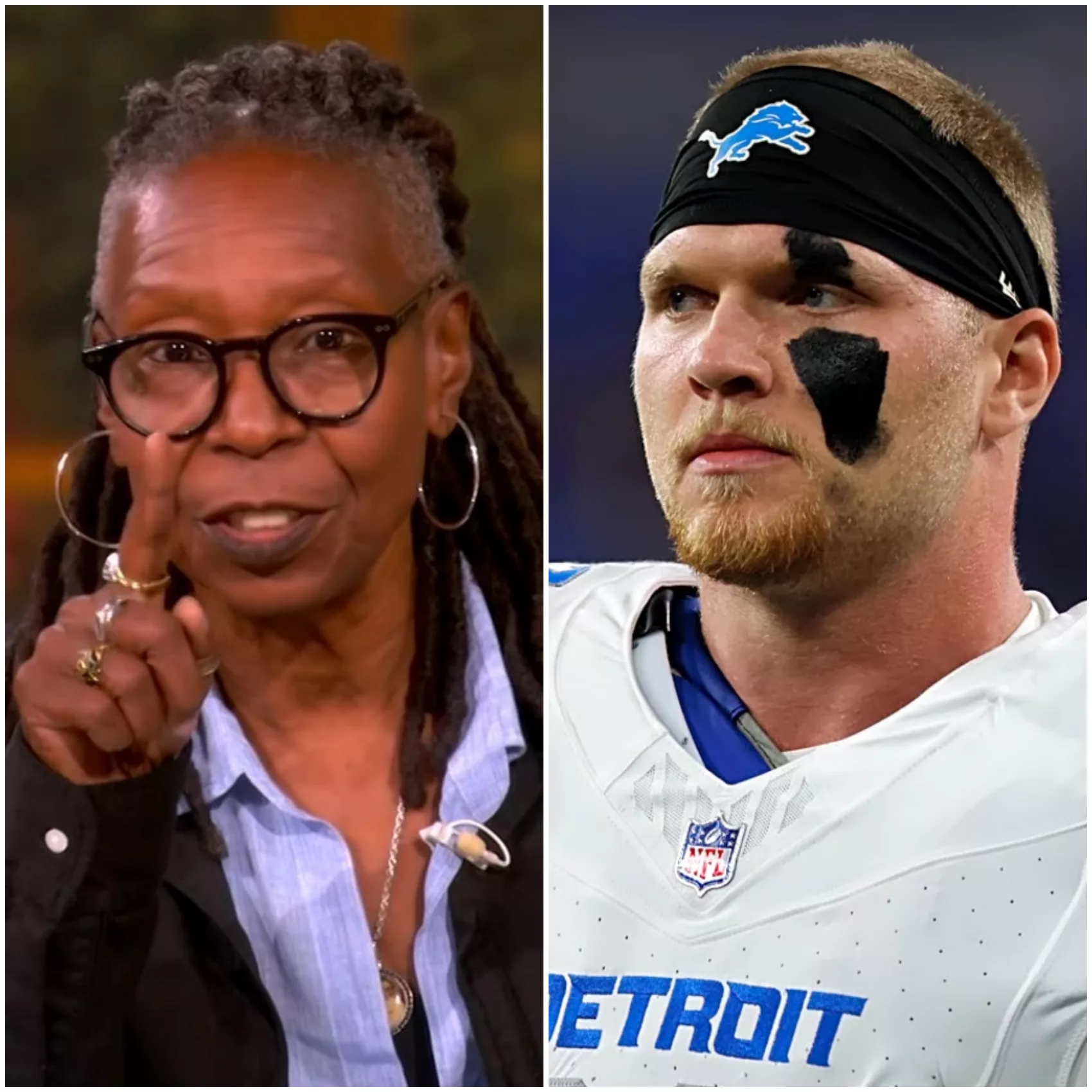 Cover Image for đ° LIVE TV MOMENT: Aidan Hutchinson Silences Whoopi Goldberg After Lions Remark â A Calm Clapback That Spoke Volumes for Detroit