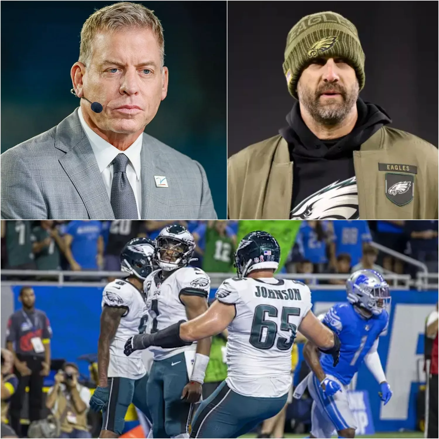 Cover Image for Troy Aikman Explodes Over Officiating in Eagles–Lions Game — and Nick Sirianni Ends the Debate With One Icy, Lethal Sentence