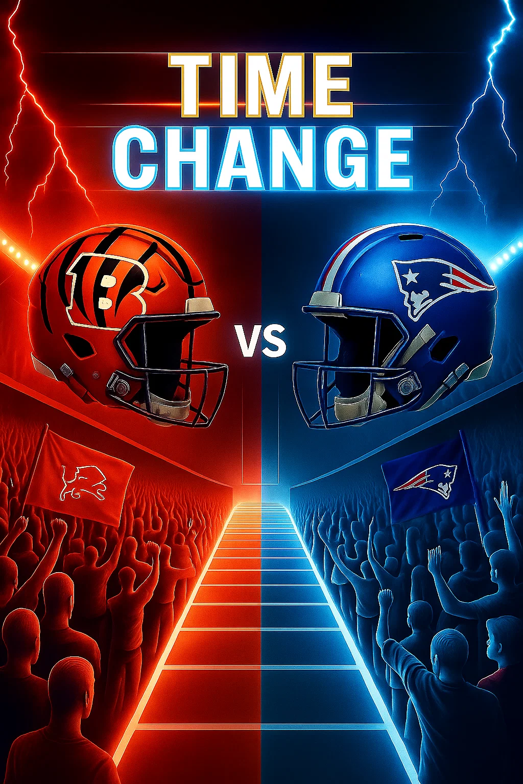 Cover Image for 🚨 GAME TIME UPDATE: The Cincinnati Bengals vs New England Patriots game has been rescheduled — Here’s what fans need to know 👇 A last-minute update from NBC Sports just shook things up — and Patriots fans need to pay attention immediately. The primetime matchup at Paycor Stadium has been rescheduled to ensure full national coverage on NBC and Peacock, bringing Ja’Marr Chase’s precision, Drake Maye’s explosiveness, and the Patriots’ NFC North race straight into every living room.