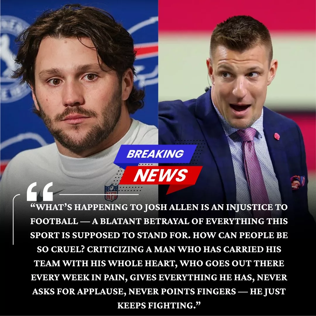 Cover Image for NFL Legend Rob Gronkowski Unexpectedly Defends Josh Allen Amid Heavy Backlash After Bills vs. Dolphins: “What’s Happening to Josh Allen Is an Injustice to Football” – His Statement Immediately Sends Bills Mafia Into an Uproar