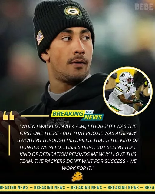 Cover Image for 🚨BREAKING: After losing to the Eagles, Jordan Love showed up to train at 4 A.M. — but one rookie had arrived even earlier, leaving the team stunned!