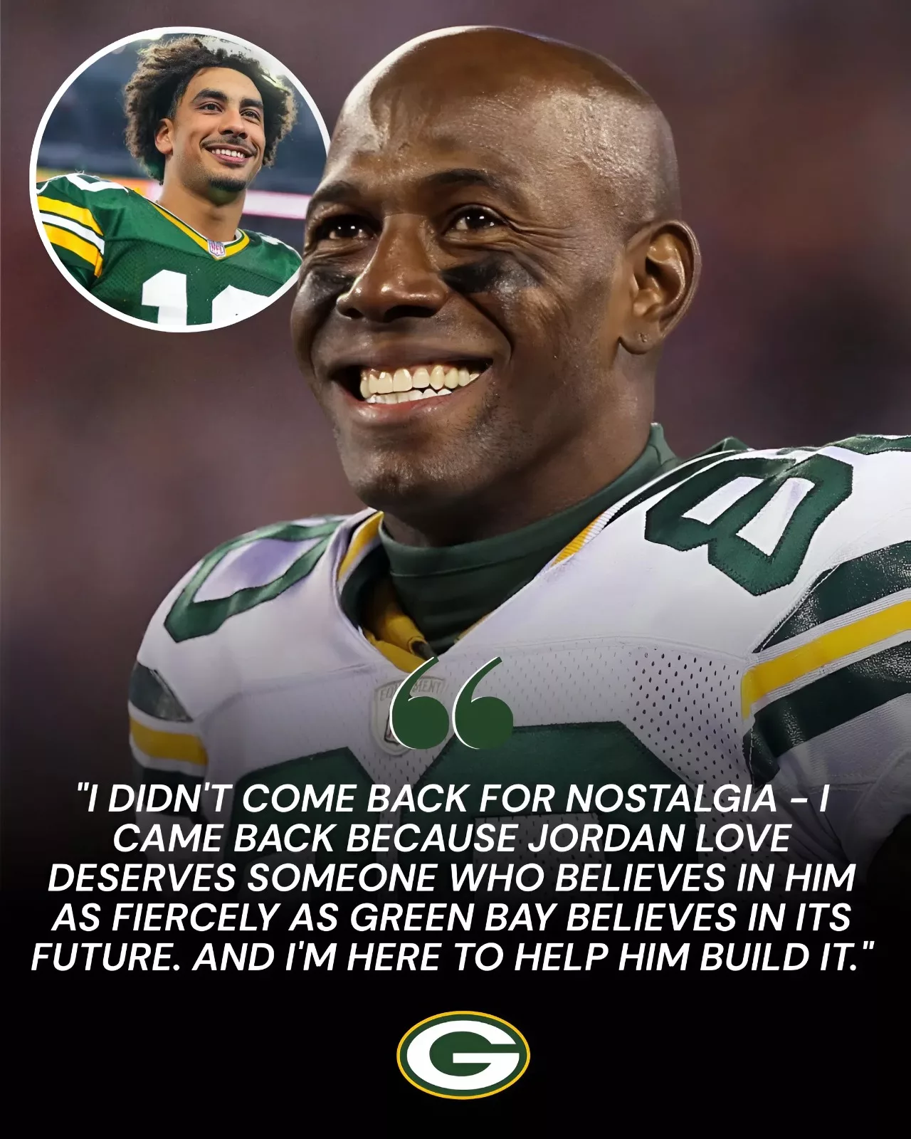 Cover Image for 💚💛🔥 PACKERS NATION EXPLODES! — Donald Driver SURPRISES Green Bay by ACCEPTING an offer to return as an assistant coach… and what he said to Jordan Love after walking into the building has the entire NFL going crazy!