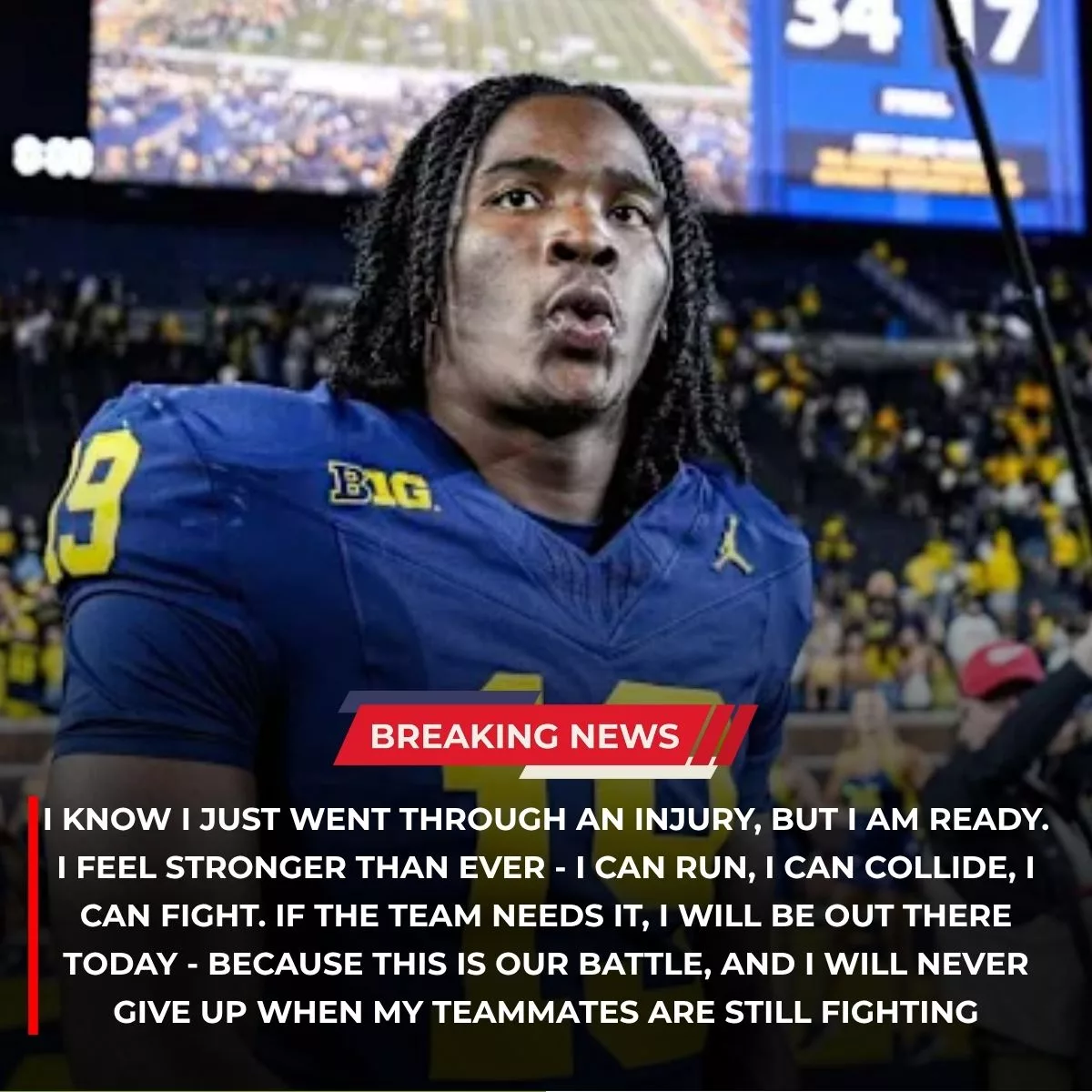 Cover Image for After being scratched from the lineup against the Maryland next up, Michigan’ key star Bryce Underwood expressed strong emotions to Coach Sherrone Moore – In response, the coach gave an answer that made the entire Michigan Nation reflect
