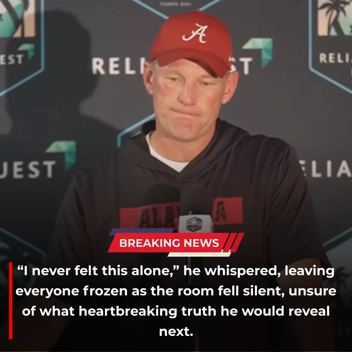Cover Image for BREAKING: Everyone Is Against Me ‘Alabama’ Kalen Deboer Breakdown In Tears as he makes a Bombshell Announcement Regarding…