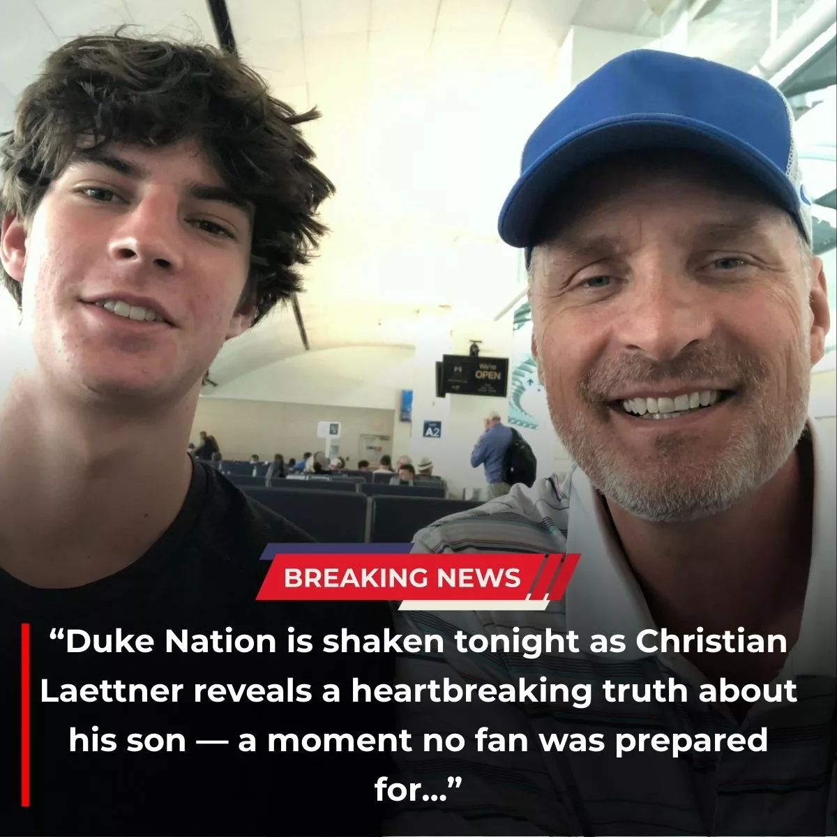 Cover Image for IMPACT NEWS: Duke fans are in shock and in prayer as legend Christian Laettner shares heartbreaking news about his beloved son, Tor Laettner…