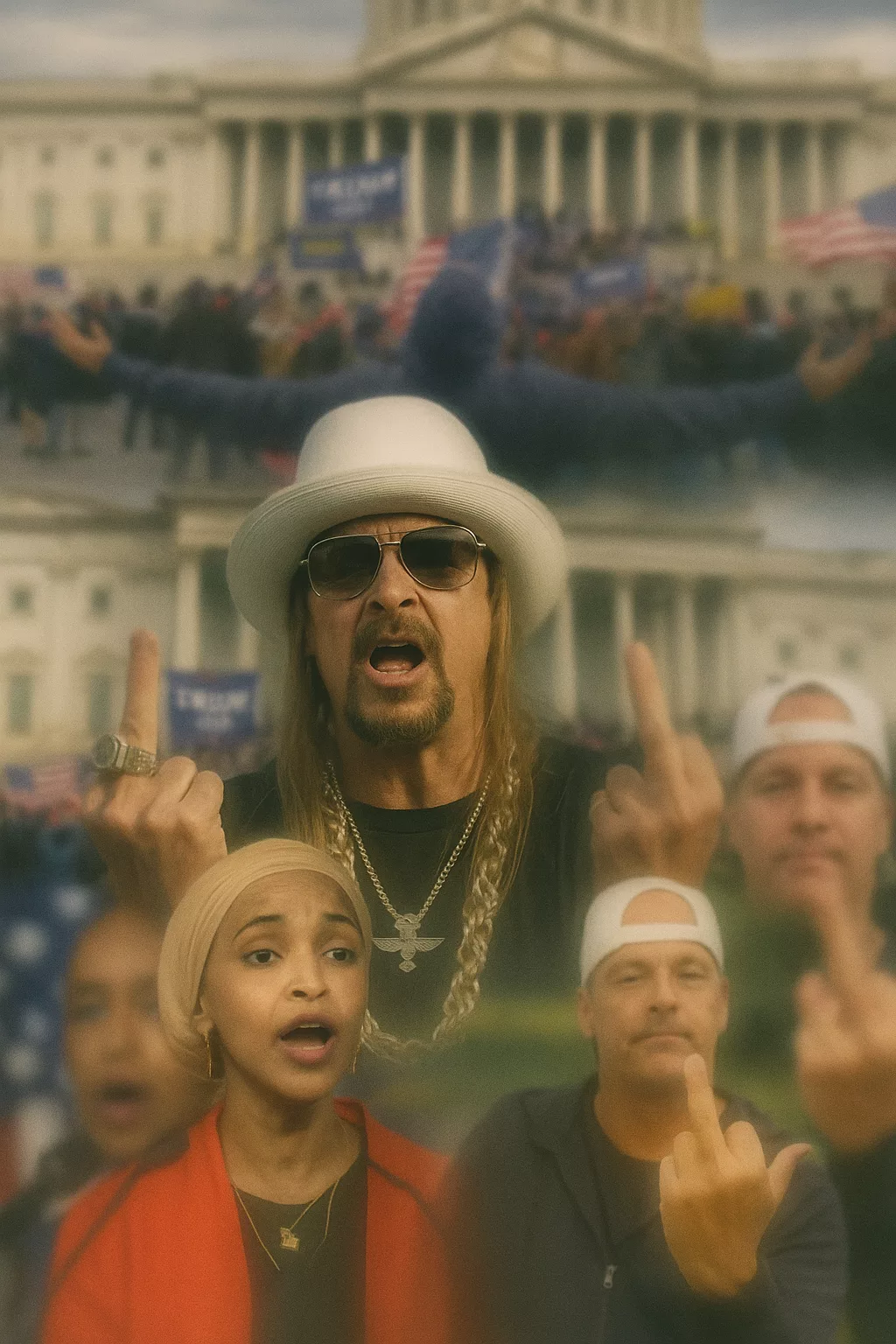 Cover Image for Kid Rock Just Drew a Line in the Constitution — and Washington Is Now on Fire, Scrambling to Decide Whether He’s a Patriot… or a Provocation.