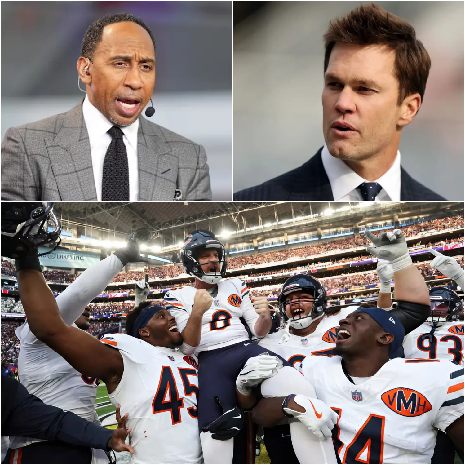 Cover Image for ESPN ERUPTS AFTER BEARS’ 19–17 WIN: STEPHEN A. SMITH RIPS CHICAGO APART AS TOM BRADY FIRES BACK IN ONE OF THE MOST EXPLOSIVE DEBATES OF THE SEASON