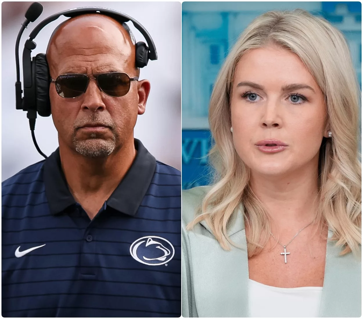 Cover Image for Silent Takedown: James Franklin Reads Karoline Leavittâs Tweet, Nation Falls Quiet