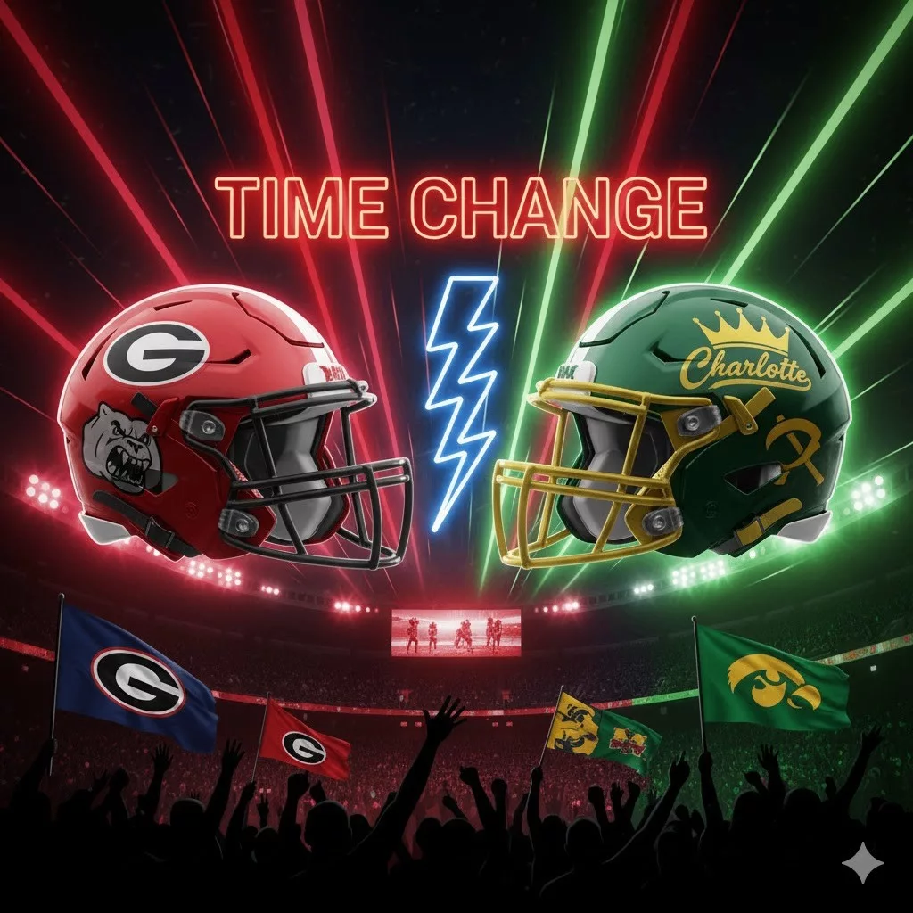Cover Image for Breaking: Georgia Bulldogs vs Charlotte 49ers Kickoff Time Adjusted After Stadium Upgrades