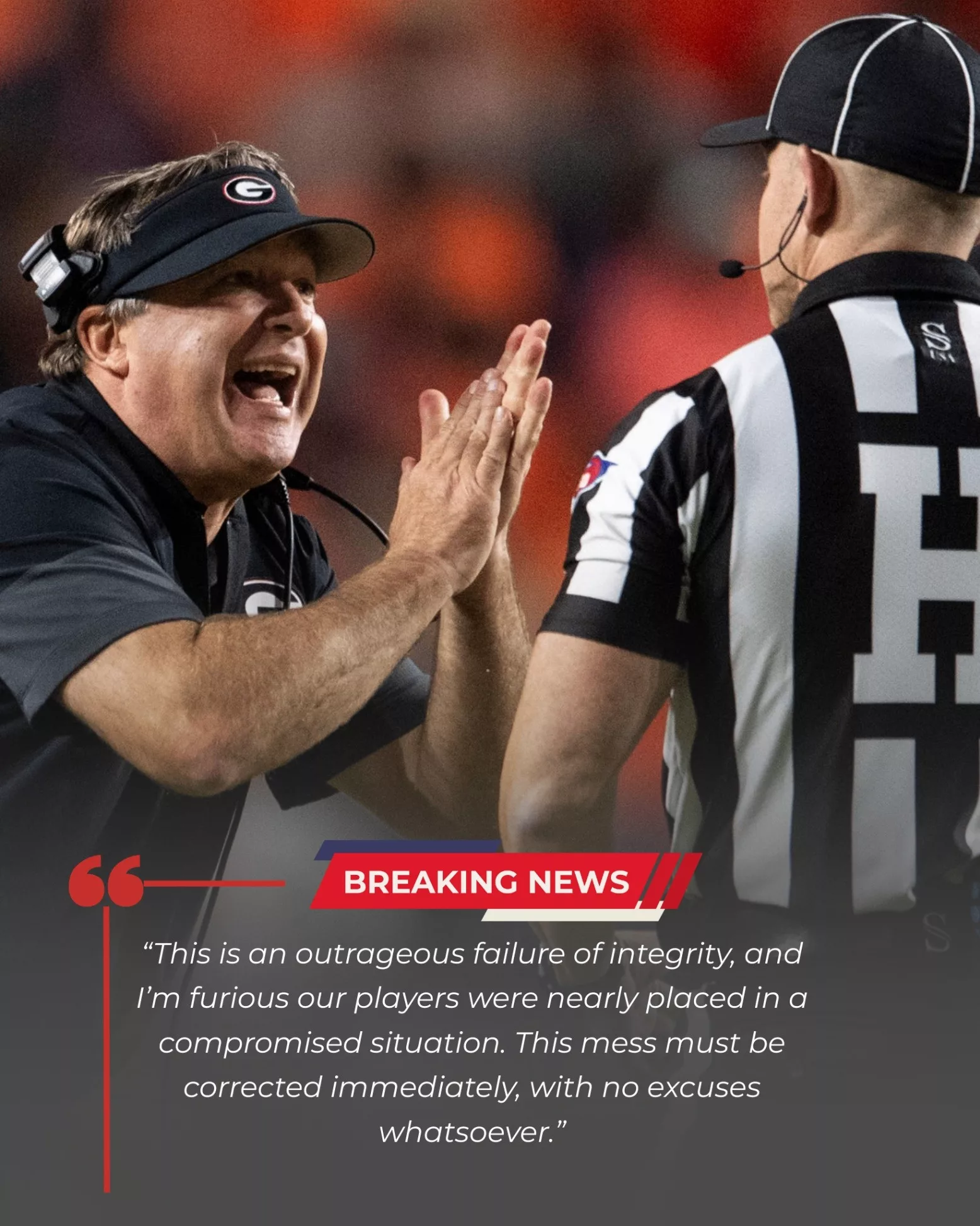 Cover Image for Georgia Bulldogs–Charlotte 49ers Referee Scandal: SEC Investigates Match-Fixing Allegations