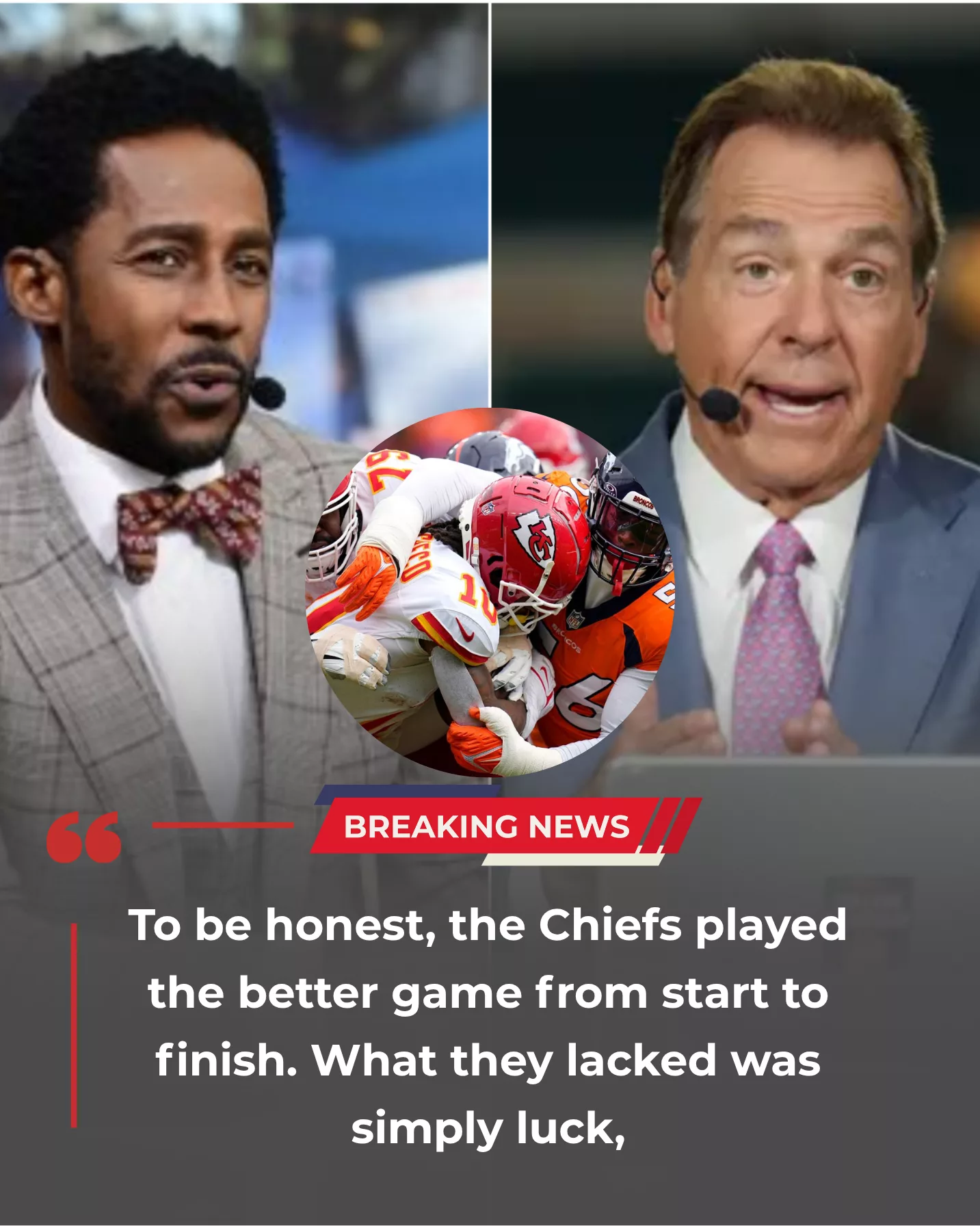 Cover Image for BREAKING: Nick Saban Fires Back at Desmond Howard After Controversial Comments on Chiefs-Broncos Game