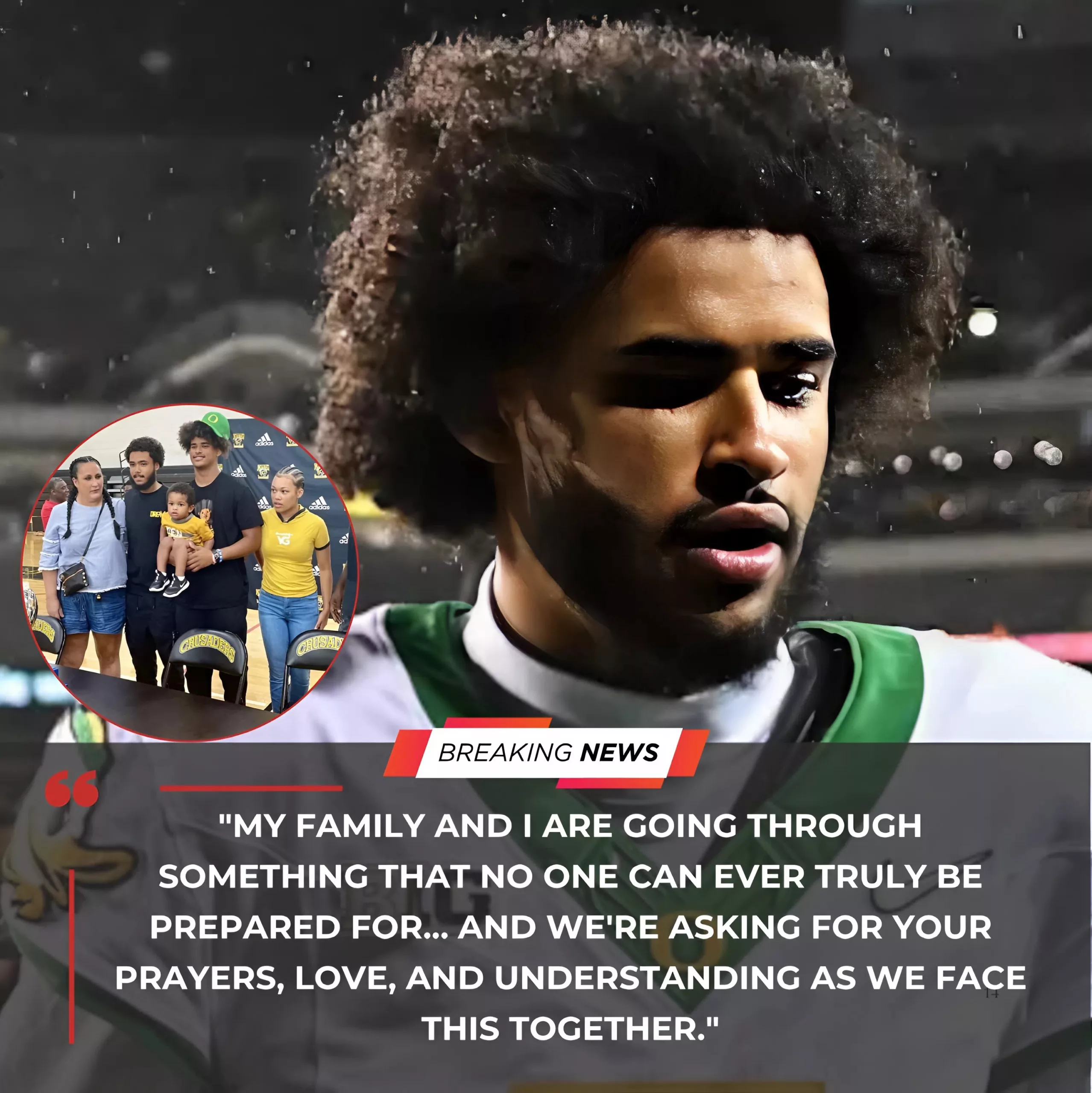 Cover Image for 😭💔 Heartbreak at Autzen Stadium: Dante Moore and the Oregon Ducks Face a Tragic Moment