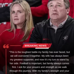 What a heartbreaking ending: The football world was stunned when Kirby Smart and his family made a devastating announcement, bringing fans to tears and shaking the entire sports community…
