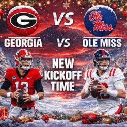 🚨 NEW KICKOFF TIME: Georgia Bulldogs vs. Ole Miss Rescheduled in Surprise Move — Here’s What Just Changed
