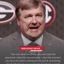 🚨 BREAKING NEWS: Georgia Bulldogs head coach Kirby Smart has sent shockwaves through the NCAA by suspending three star players after they were caught partying at a downtown nightclub Wednesday night — just hours after missing a team practice citing “health” reasons.