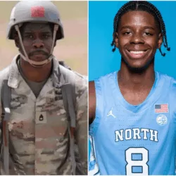 A Moment Beyond the Game: Caleb Wilson Honors American Soldiers at North Carolina Tar Heels Practice
