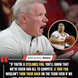 “Sorry, if you’re not a true fan, please leave.” Iowa State Cyclones head coach Bill Fennelly broke the silence and directly sent a strong message to fans on Twitter: “If you’re a Cyclones fan, you’ll know that we’ve given our all to compete. A true fan wouldn’t turn their back on the team even if we lose, but would continue to support and encourage us to try harder.” He then made a SHOCKING statement in the NCAA community by publicly defending Audi Crooks.