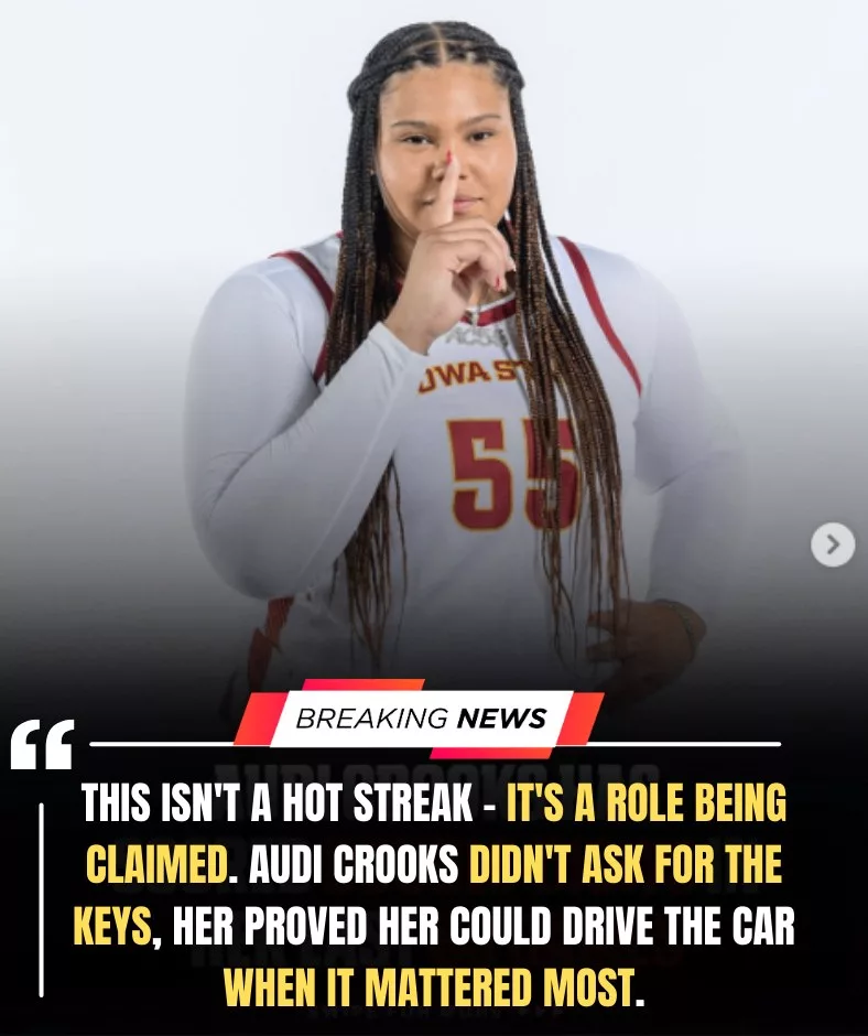 Cover Image for Iowa State doesn’t need to look outside anymore. Audi Crooks didn’t just step into the spotlight — she owned it.