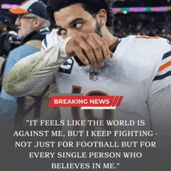 “I Feel Like the Whole World Is Against Me…” — Caleb Williams Breaks Down in Tears, Then Drops a Quiet Hint About His Future That Has Bears Nation Reading Between Every Line