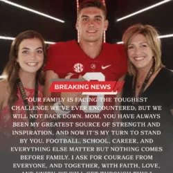 A Heartbreaking Ending: Ty Simpson and His Mother’s Emotional Announcement Leaves Alabama and the College Football World in Silence