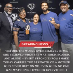 An Emotional Confession Shakes Fans as Caleb Williams Honors the Woman Behind His Rise