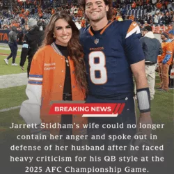 Kennedy Stidham Defends Husband Jarrett After Harsh Criticism Following 2025 AFC Championship Performance