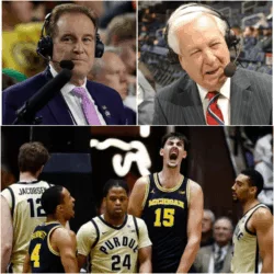 “SIT DOWN. AND LISTEN, BILL.” — Jim Nantz Silences Bill Raftery After Michigan’s 91–80 Statement Win Over Purdue
