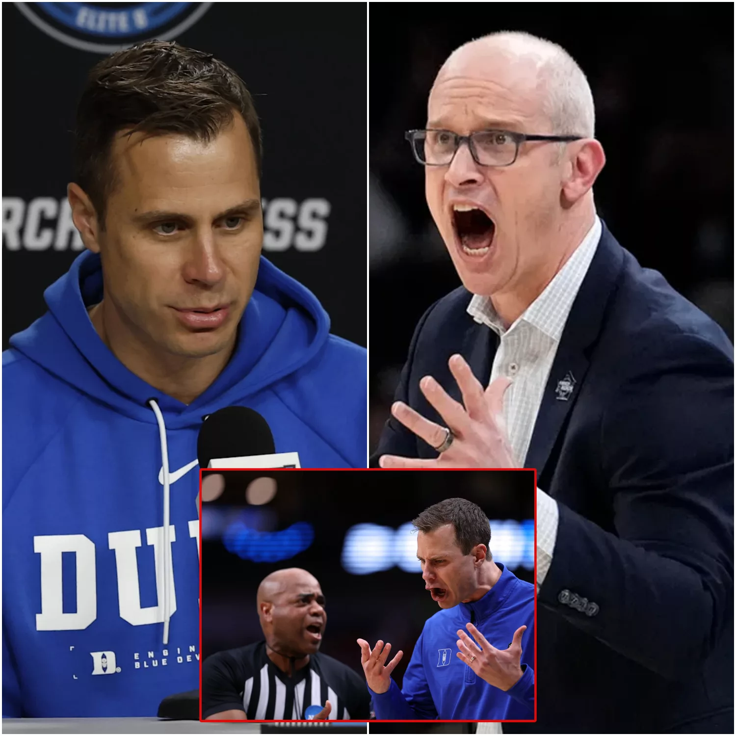 Cover Image for “Hand Them The Trophy Already”: Jon Scheyer’s Post-Game Meltdown and the 7-Word Response from Dan Hurley That Ended the Argument