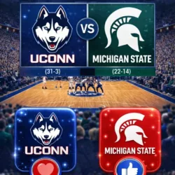 PRIME-TIME ALERT: CBS Shifts Schedule for High-Stakes UConn vs. Michigan State Sweet 16 Clash