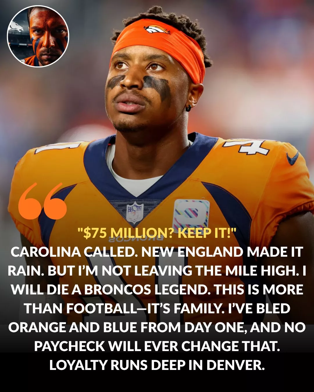 Cover Image for 🚨 BREAKING: Courtland Sutton Rejects $75 Million — Chooses Legacy Over Money in Denver