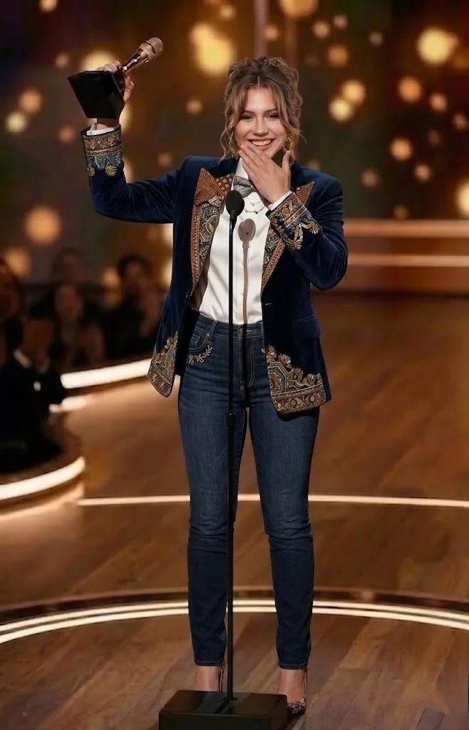 Cover Image for The American Idol stage tonight wasn’t ready for what hit it. When the winner for Best Vocal Performance was announced, the entire room erupted—not in polite applause, but in a wild, electric roar. Because stepping into those bright stage lights wasn’t some unknown newcomer… it was singer Hannah Harper.