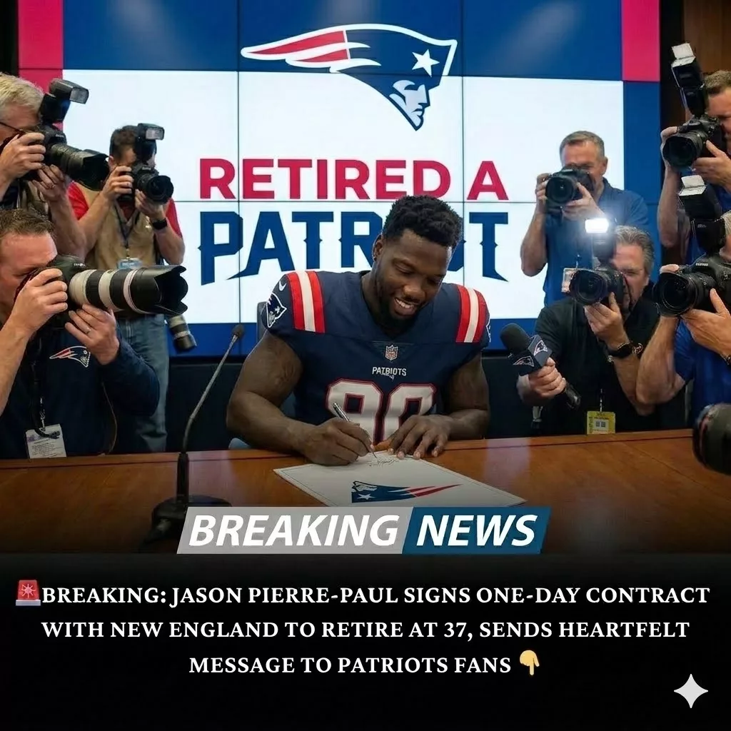 Cover Image for 🚨 BREAKING: Jason Pierre-Paul Retires as a Patriot — A Veteran Warrior Closes His Journey with Purpose