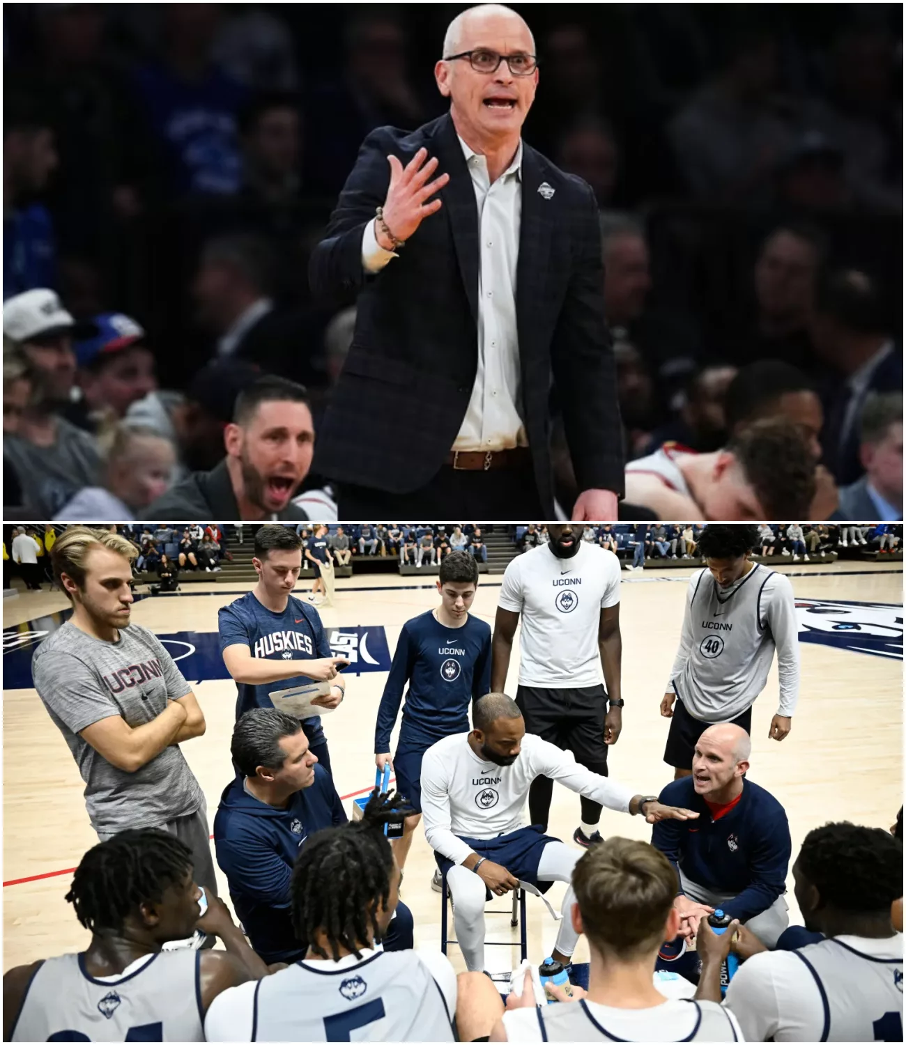 Cover Image for BEYOND THE X’S AND O’S: Dan Hurley’s Quiet Masterclass in Leadership Ahead of UConn’s Elite Eight Clash