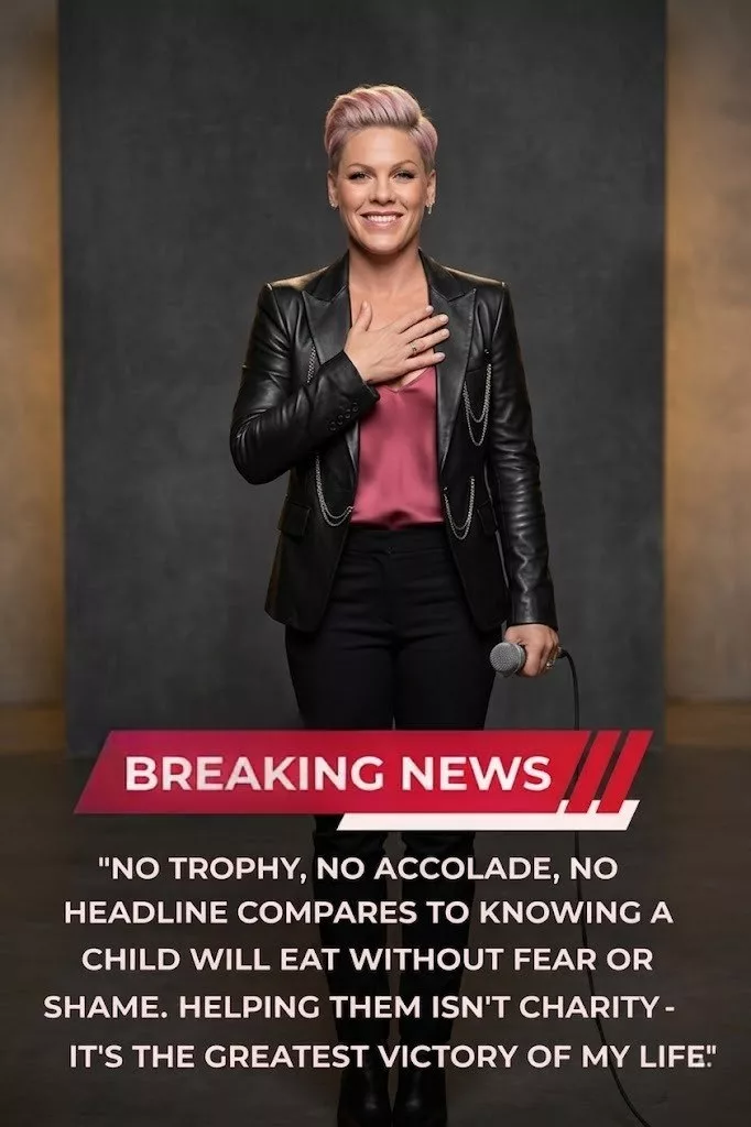 Cover Image for 🚨 BREAKING NEWS: P!nk has cleared a significant amount of school lunch debt at several small schools — “A victory bigger than any award”