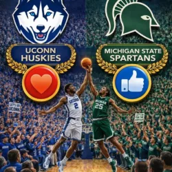 BATTLE OF THE BLUE BLOODS: UConn and Michigan State Set for Rescheduled Sweet 16 "Do-or-Die" Clash