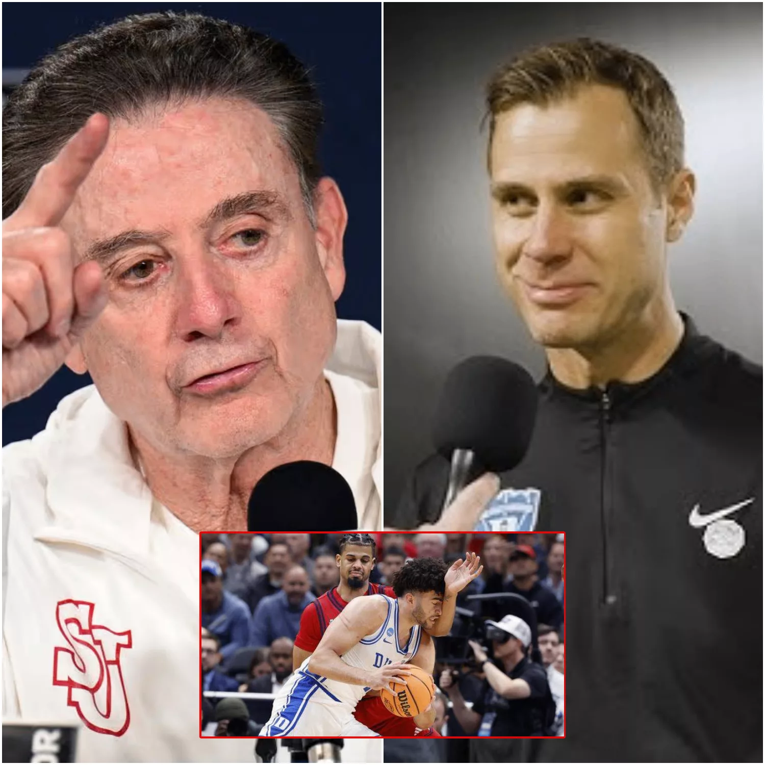 Cover Image for The scoreboard read Duke 80 – St. John’s 75, but the most shocking moment of the game didn’t happen on the court — it happened in the press room.