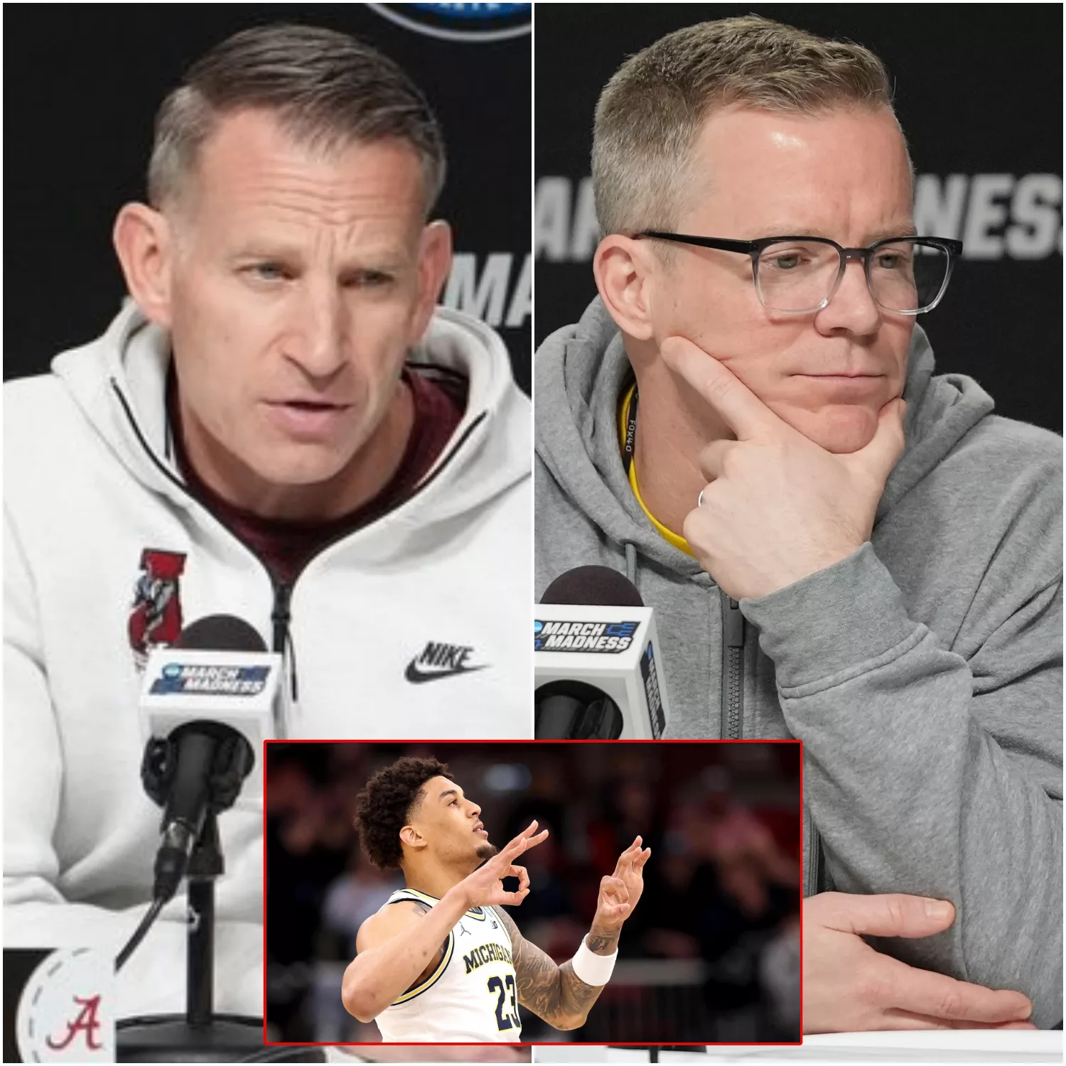 Cover Image for WHISTLES AND WARFARE: Nate Oats Slams “Unjust” Sweet 16 Exit as Michigan Moves On
