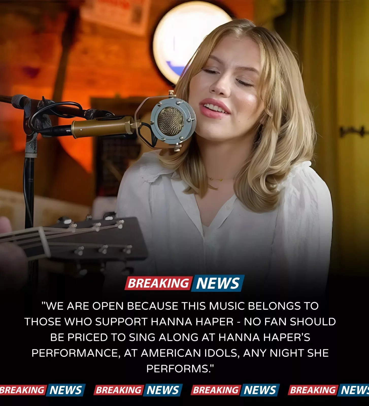 Cover Image for GREAT NEWS: Hannah Harper announces discounted ticket day! In a move that has stunned the entertainment world, rising American Idol singer Hannah Harper has officially announced a special ticket reduction day for her live appearances on the show.